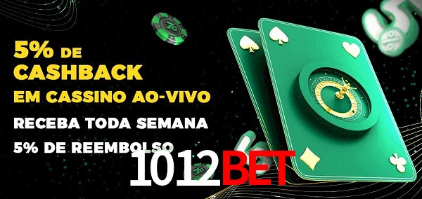 Promoções do cassino ao Vivo 1012Bet
